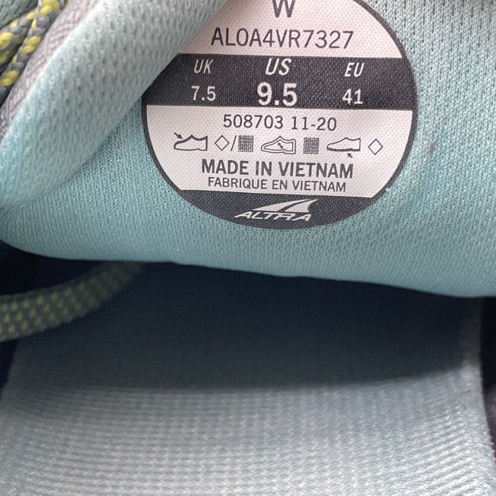 Altra Womens Lone Peak 5 Running Shoe Size .95 Gray Sneaker Trainer Athletic Low - Picture 12 of 12